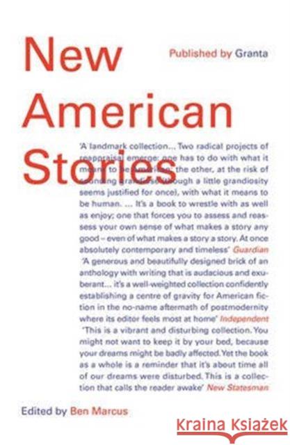 New American Stories Ben Marcus   9781783781485 Granta Books