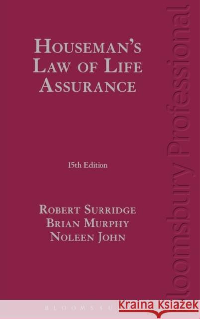 Houseman's Law of Life Assurance Robert Surridge (UK), Noleen John, Brian Murphy 9781784514488 Bloomsbury Publishing PLC