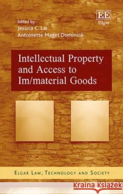 Intellectual Property and Access to Im/Material Goods Jessica C. Lai   9781784716615 Edward Elgar Publishing Ltd