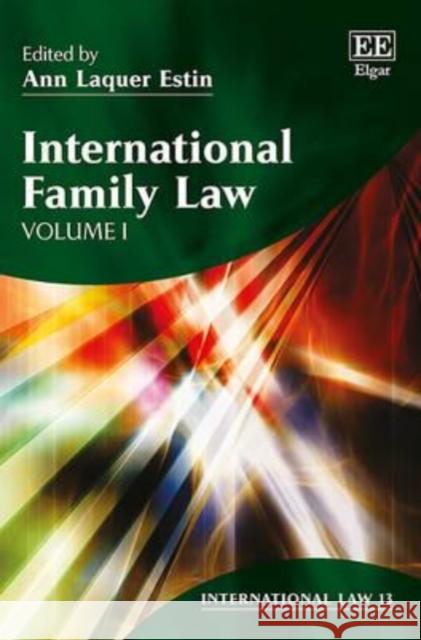 International Family Law    9781784719852 Edward Elgar Publishing Ltd