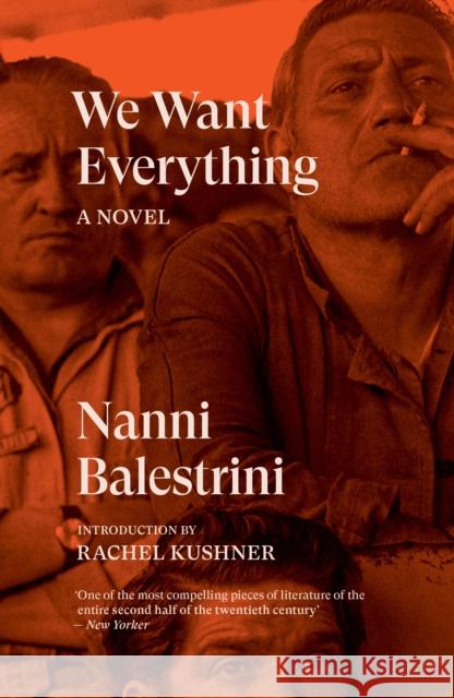 We Want Everything: A Novel Nanni Balestrini 9781784783693 Verso Books