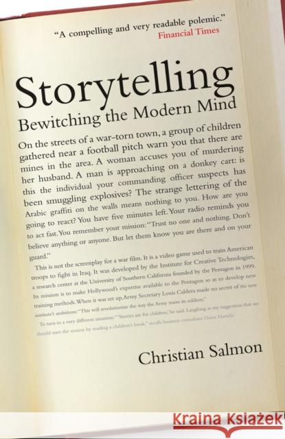 Storytelling: Bewitching the Modern Mind Christian Salmon 9781784786588 Verso