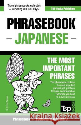 English-Japanese phrasebook and 1500-word dictionary Andrey Taranov 9781784924355 T&p Books