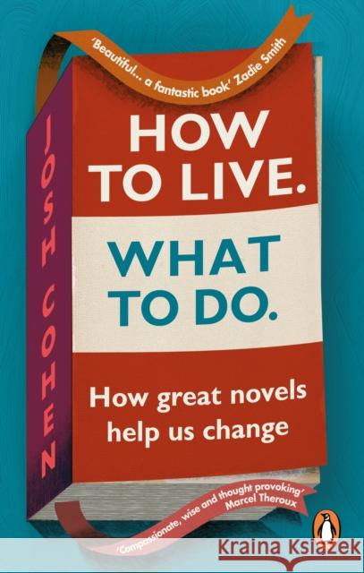 How to Live. What To Do.: How great novels help us change Josh Cohen 9781785039805