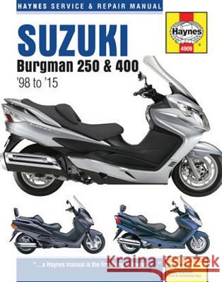 Suzuki Burgman 250 & 400 '98 to '15 Phil Mather 9781785212857 Haynes Publishing Group