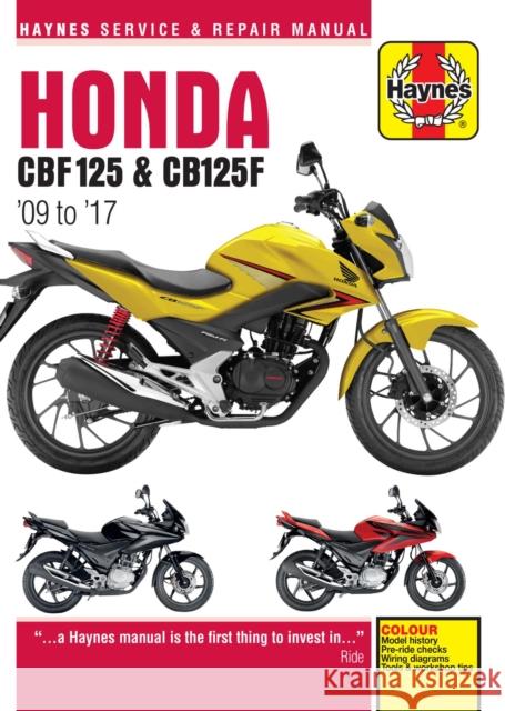 Honda CBF125 & CB125F ('09 To '17) Mather, Phil 9781785213533 Haynes Publishing Group