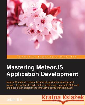 Mastering MeteorJS Application Development Bv, Jebin 9781785282379 Packt Publishing