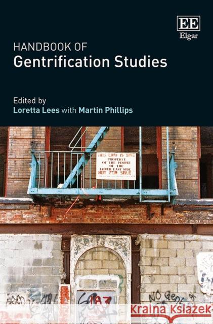 Handbook of Gentrification Studies Loretta Lees Martin Phillips  9781785361739