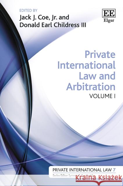 Private International Law and Arbitration Jack J. Coe Donald E. Childress  9781785362644 Edward Elgar Publishing Ltd