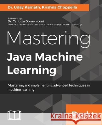 Mastering Java Machine Learning: A Java developer's guide to implementing machine learning and big data architectures Kamath, Uday 9781785880513