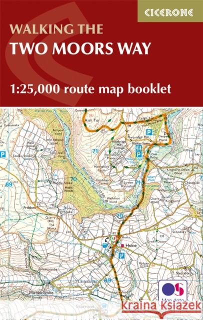 Two Moors Way Map Booklet: 1:25,000 OS Route Mapping Sue Viccars 9781786310071 Cicerone Press