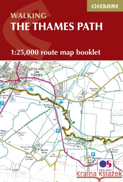 The Thames Path Map Booklet: 1:25,000 OS Route Map Booklet Leigh Hatts 9781786311498