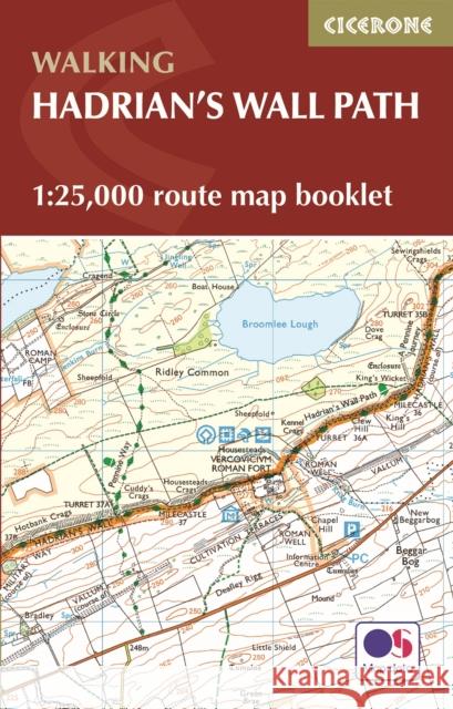 Hadrian's Wall Path Map Booklet: 1:25,000 OS Route Mapping Richards, Mark 9781786311511 Cicerone Press
