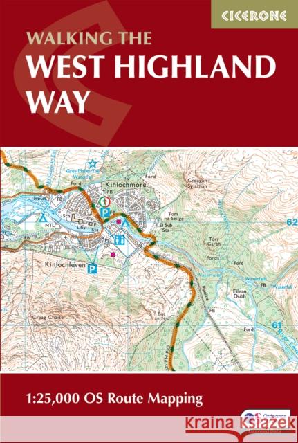 West Highland Way Map Booklet: 1:25,000 OS Route Mapping  9781786311788 Cicerone Press