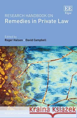 Research Handbook on Remedies in Private Law Roger Halson David Campbell  9781786431264 Edward Elgar Publishing Ltd