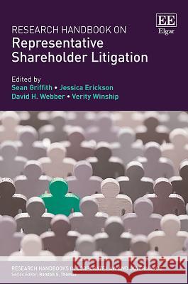 Research Handbook on Representative Shareholder Litigation Sean Griffith Jessica Erickson David H. Webber 9781786435330 Edward Elgar Publishing Ltd