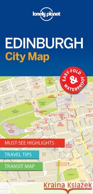 Lonely Planet Edinburgh City Map Lonely Planet 9781786575098 Lonely Planet Global Limited