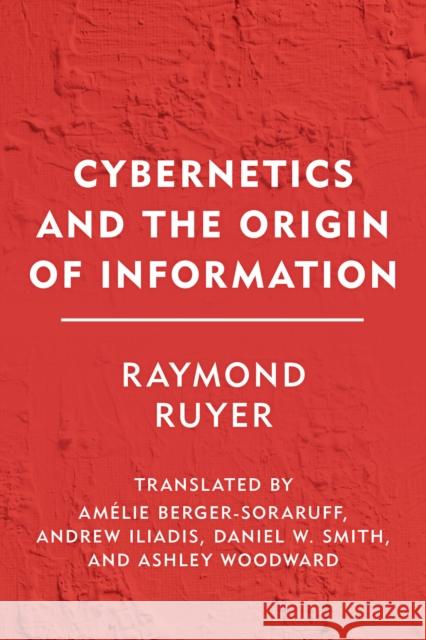 CYBERNETICS AMP THE ORIGIN OF INCB  9781786614971 ROWMAN & LITTLEFIELD