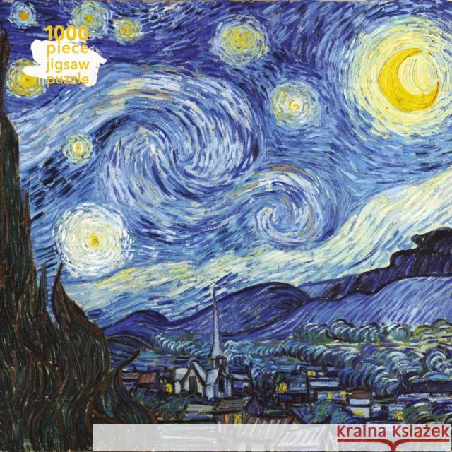 Adult Jigsaw Puzzle Vincent van Gogh: The Starry Night: 1000-Piece Jigsaw Puzzles  9781786644893 Flame Tree Publishing