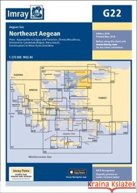 Imray Chart G22: Northeast Aegean Sea Imray Laurie Norie & Wilson Ltd   9781786790170