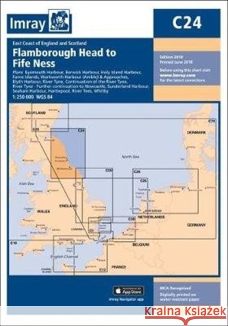 Imray Chart C24: Flamborough Head to Fife Ness Imray C Series 9781786790248 Imray, Laurie, Norie & Wilson Ltd