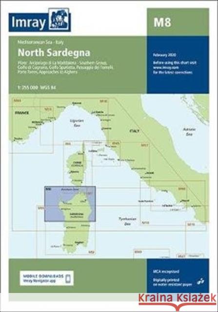 Imray Chart M8: North Sardegna Imray 9781786791900 Imray, Laurie, Norie & Wilson Ltd