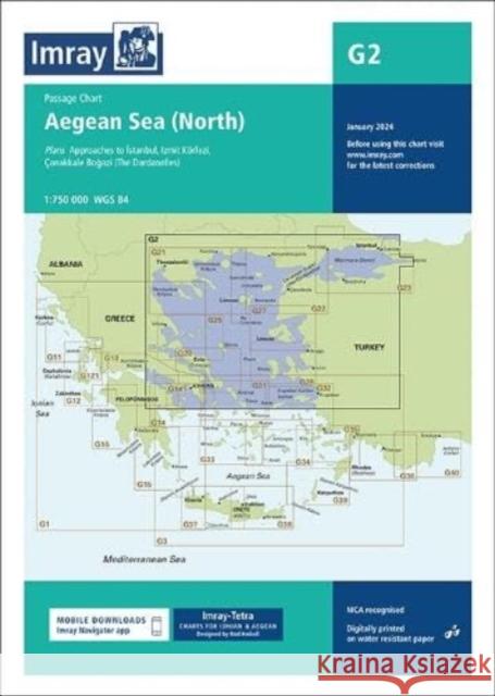 G2 Aegean Sea (North): Passage Chart Rod & Lu Heikell 9781786795434