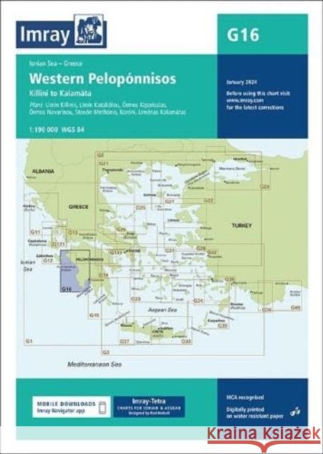 Imray Chart G16: Western Peloponnisos Imray 9781786795519