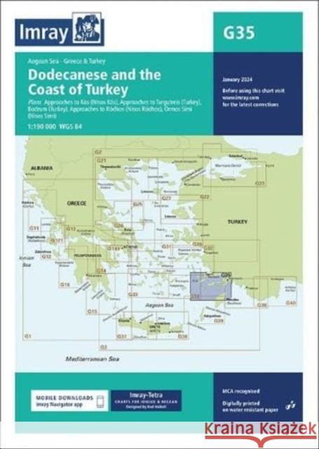 Imray Chart G35: Dodecanese and the Coast of Turkey Imray 9781786795564