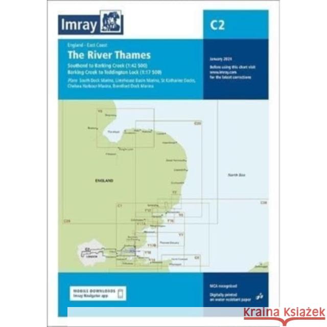 Imray Chart C2: The River Thames Imray 9781786795663