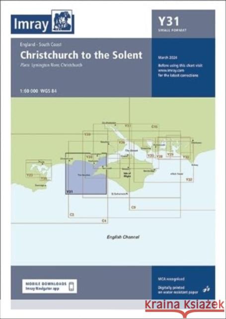 Imray Chart Y31: Christchurch to the Solent (Small Format) Imray 9781786795748