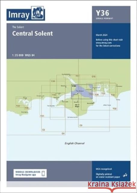 Imray Chart Y36: Central Solent (Small Format) Imray 9781786795786