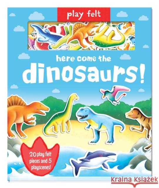 Play Felt Here Come the Dinosaurs - Activity Book Oakley Graham Barry Green  9781787007482