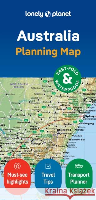 Lonely Planet Australia Planning Map Lonely Planet 9781787015258 Lonely Planet Global Limited