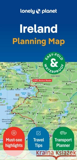 Lonely Planet Ireland Planning Map Lonely Planet 9781787015814 Lonely Planet Global Limited