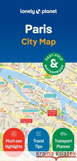 Lonely Planet Paris City Map Lonely Planet 9781787016118 Lonely Planet