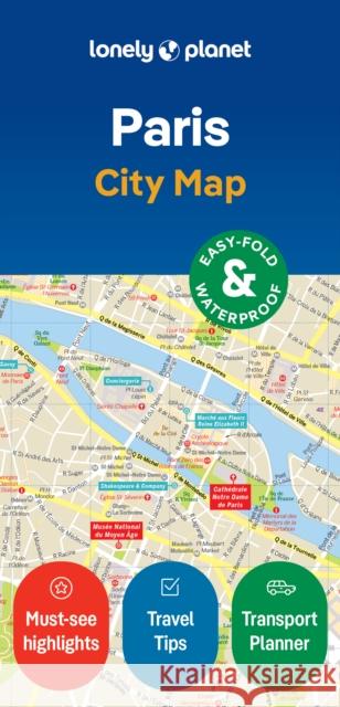 Lonely Planet Paris City Map Lonely Planet 9781787016118 Lonely Planet Global Limited