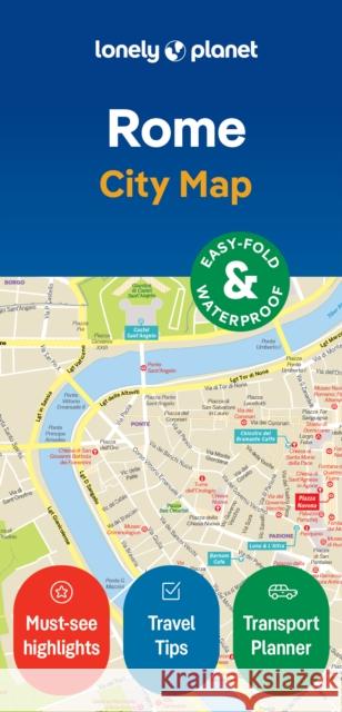 Lonely Planet Rome City Map Lonely Planet 9781787016361 Lonely Planet