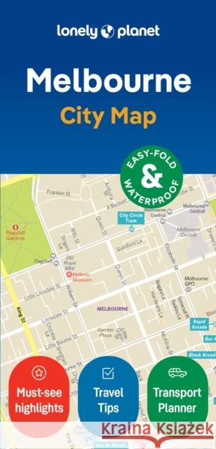 Lonely Planet Melbourne City Map Lonely Planet 9781787017153 Lonely Planet Global Limited