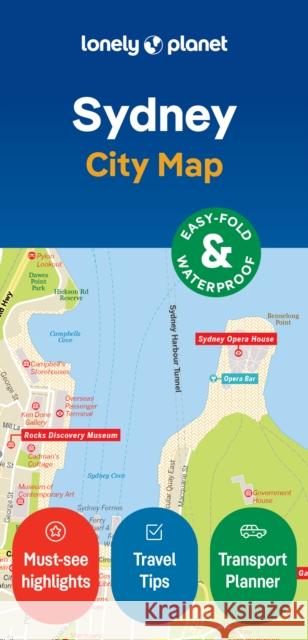 Lonely Planet Sydney City Map Lonely Planet 9781787017764 Lonely Planet Global Limited