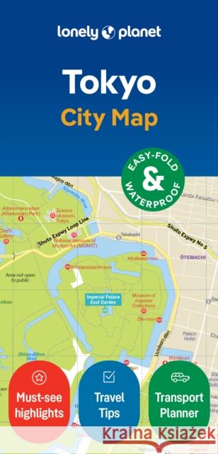 Lonely Planet Tokyo City Map Lonely Planet 9781787017849 Lonely Planet Global Limited