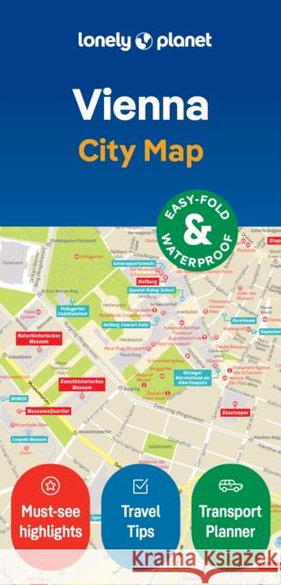 Lonely Planet Vienna City Map Lonely Planet 9781787017924 Lonely Planet Global Limited