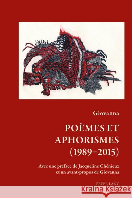 Poèmes Et Aphorismes (1989-2015) Jacqueline, Chénieux Gendron 9781787075702