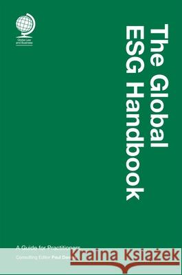 The Global ESG Handbook: A Guide for Practitioners Paul Davies 9781787429765 Globe Law and Business Ltd