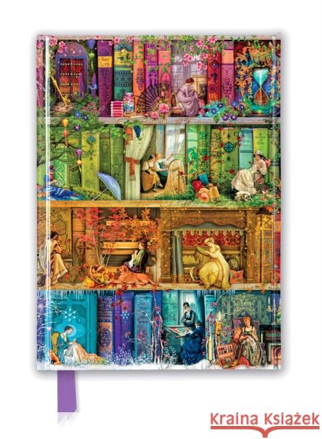 Aimee Stewart: A Stitch in Time Bookshelves (Foiled Journal) Flame Tree Studio 9781787550018