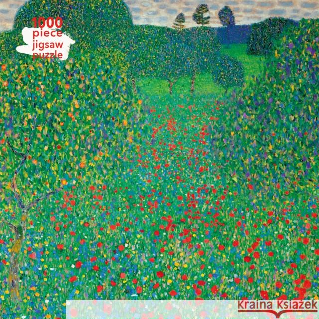 Adult Jigsaw Puzzle Gustav Klimt: Poppy Field: 1000-Piece Jigsaw Puzzles Flame Tree Studio 9781787558823 Flame Tree Publishing