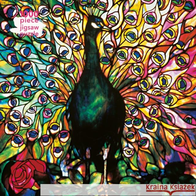 Adult Jigsaw Puzzle Louis Comfort Tiffany: Displaying Peacock: 1000-Piece Jigsaw Puzzles Flame Tree Studio 9781787558878 Flame Tree Publishing