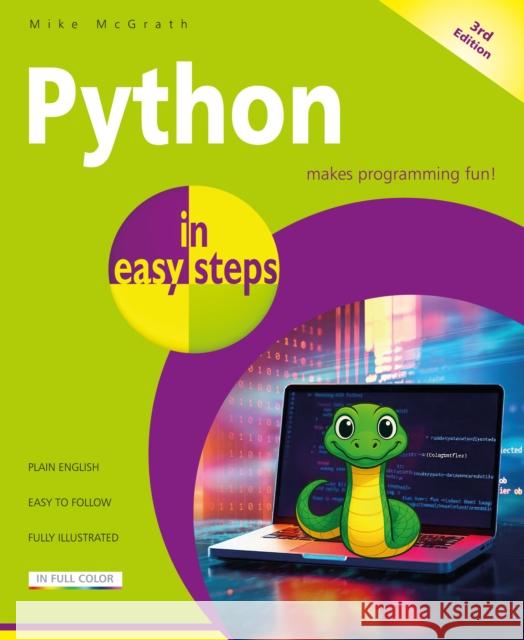 Python in easy steps Mike McGrath 9781787910539 In Easy Steps
