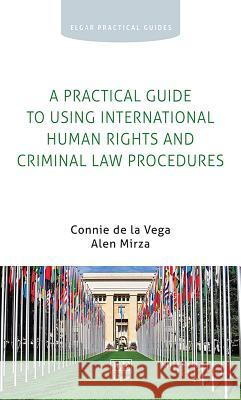 A Practical Guide to Using International Human Rights and Criminal Law Procedures Connie de la Vega Alen Mirza  9781788119733 Edward Elgar Publishing Ltd