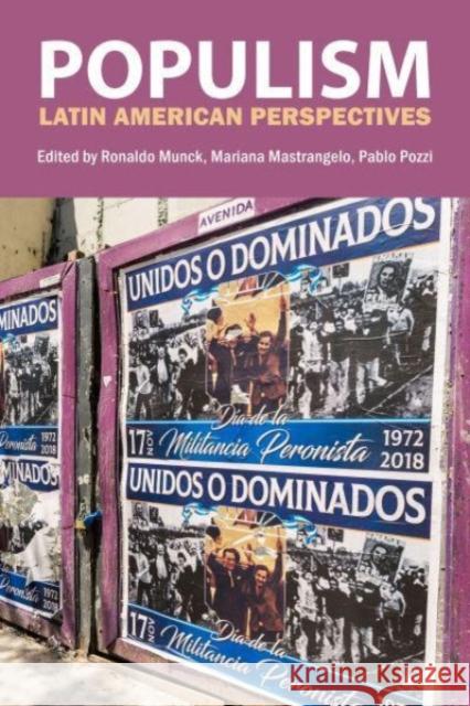Populism: Latin American Perspectives  9781788215985 Agenda Publishing